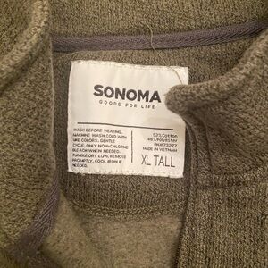 Sonoma Heathered Olive Pullover